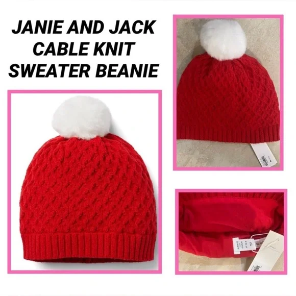 Janie and Jack Cable Knit Sweater Beanie