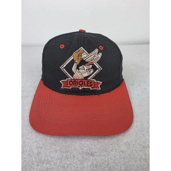 Vintage‎ 1993 Baltimore Orioles Looney Tunes Bugs Bunny Snapback Hat Cap Youth