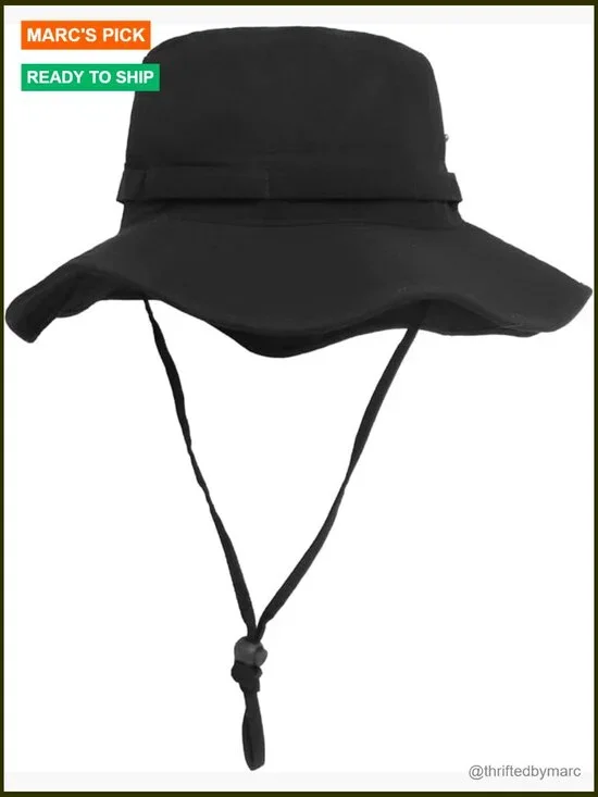 UPF 50+ Bucket Sun Hat Wide Brim Boonie for Men Women