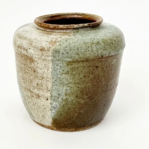 Small Handmade Pottery Vase Home Decor Shelf Sitter Trinket