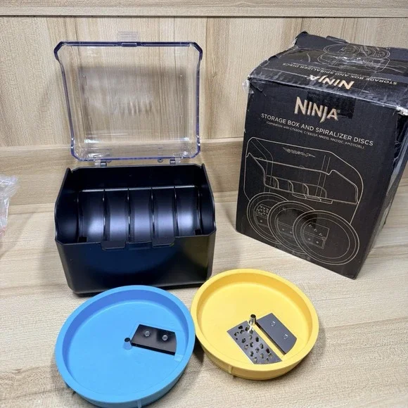 Ninja Processor Storage Box & 2 Spiralizer Discs Intelli-Sense CT680W