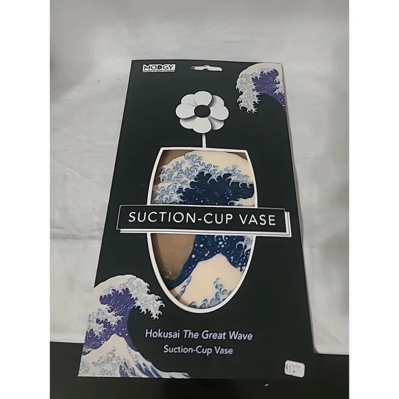 Modgy Hokusai The Great Wave Suction-Cup Vase