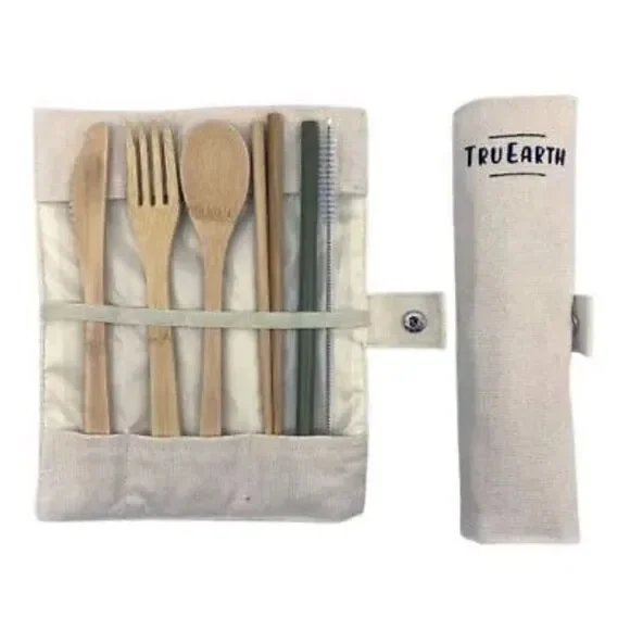 Tru Earth, Bamboo Cutlery Set New with tags