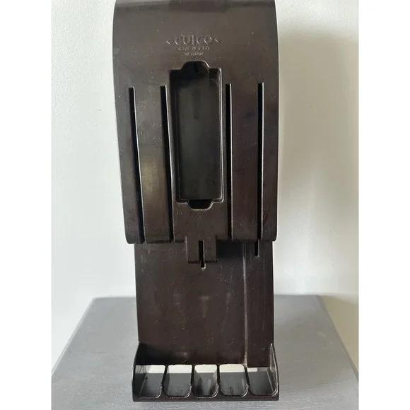 Cutco Brown Bakelite‎ 6-Slot Knife Holder Vintage Wall-Mount Rack or Drawer Tray