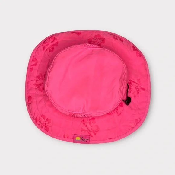 Sun Protection Zone Pink Floral Hat