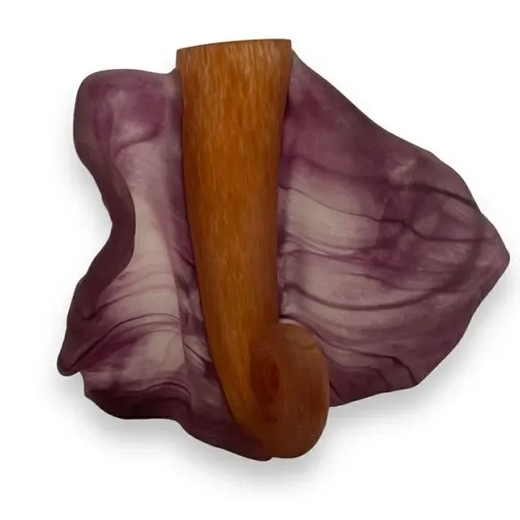 Susan Rankin Studio Art Glass Winged Vessel Bud Vase