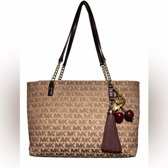 Michael Kors tote Tan and‎ Brown Logo Tote
