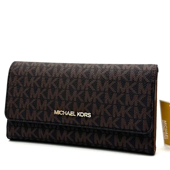 Michael Kors Large Trifold Wallet Brown