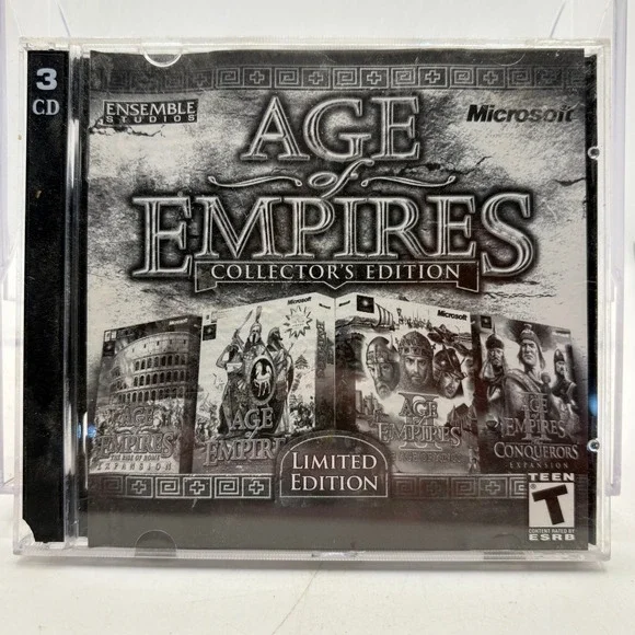 Age of Empires Collectors Edition PC 3 CD Limited Edition Microsoft 2000s RTS