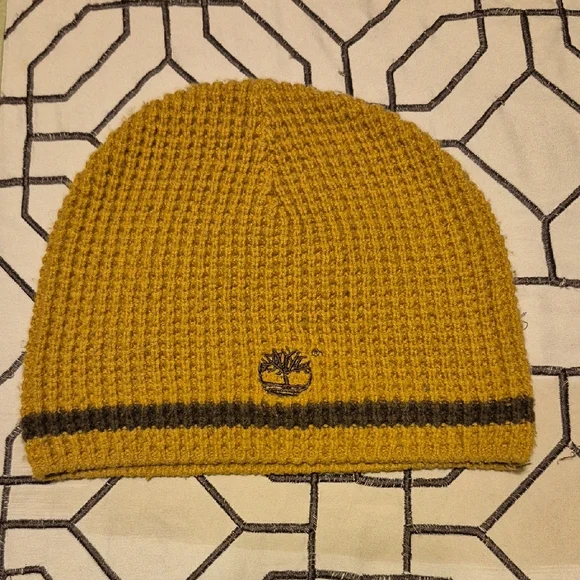 Timberland Mustard Yellow Knit Beanie
