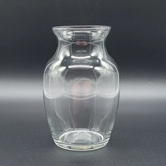 Clear Glass Flower Vase 7in​​​