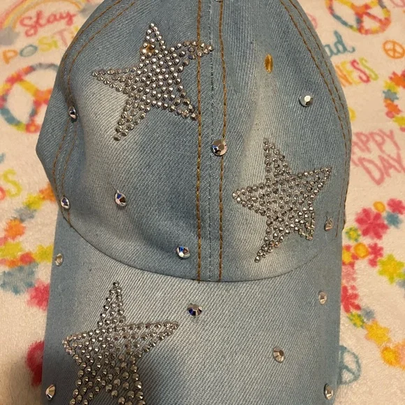 Kids Denim Star Cap