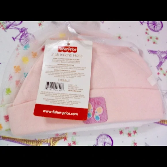 2 Pack Fisher Price Infant Hats Brand New
