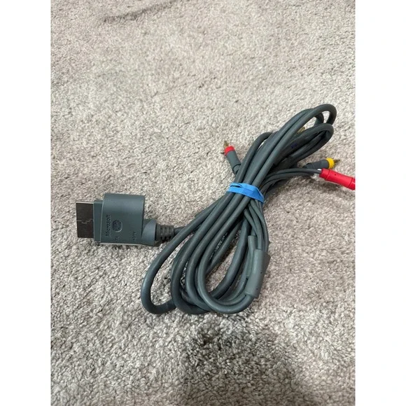 Microsoft Xbox 360‎ Original Component AV Cable Gray Audio Video Cord OEM