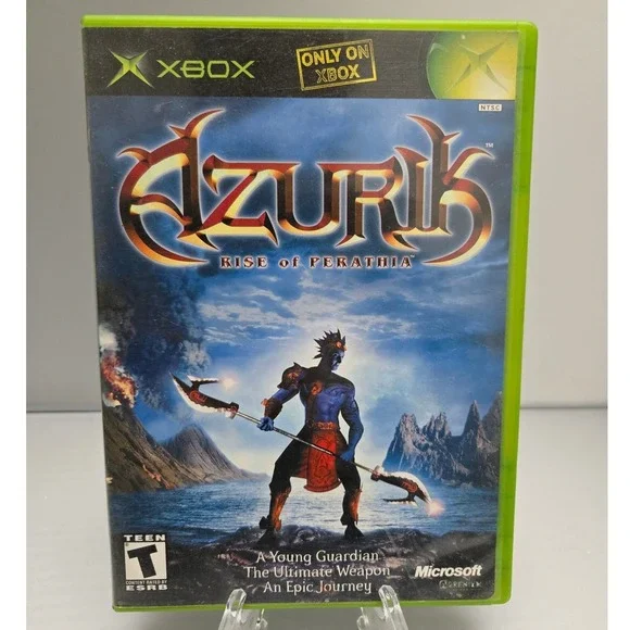 Azurik Rise of Perathia 2001 - Microsoft Xbox - CIB W/ Manual Tested‎ & Working-