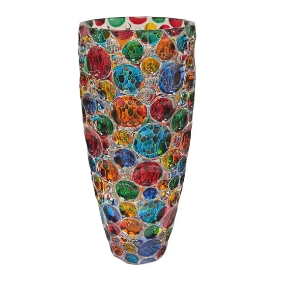 Zecchin Murano Italy Art Glass Vase 13.75