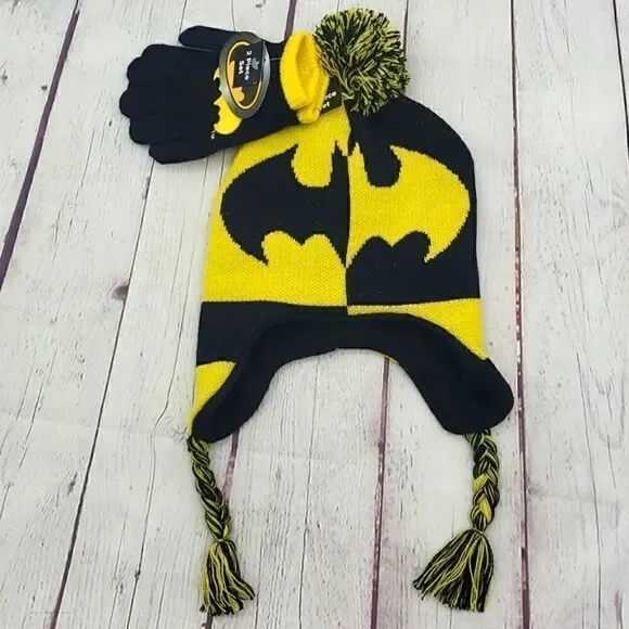 Berkshire Little Boys or Girls Batman Hat & Gloves Set
