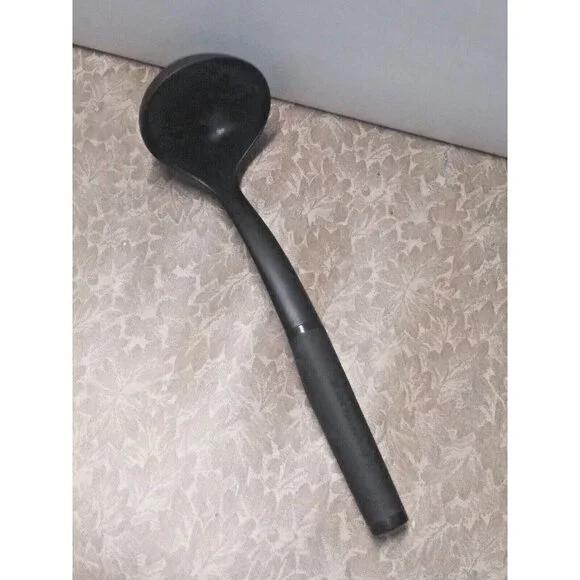 KitchenAid Ladle Server Spoon Large Oval Black Heat-Resistant deep 12