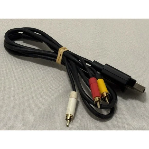 Genuine Official OEM Microsoft XBOX 360 Composite AV Cable X821376-001