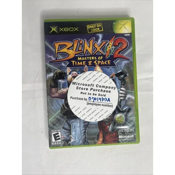 Blinx 2: Masters of Time & Space (Microsoft Xbox, 2004) - Manual Not Included
