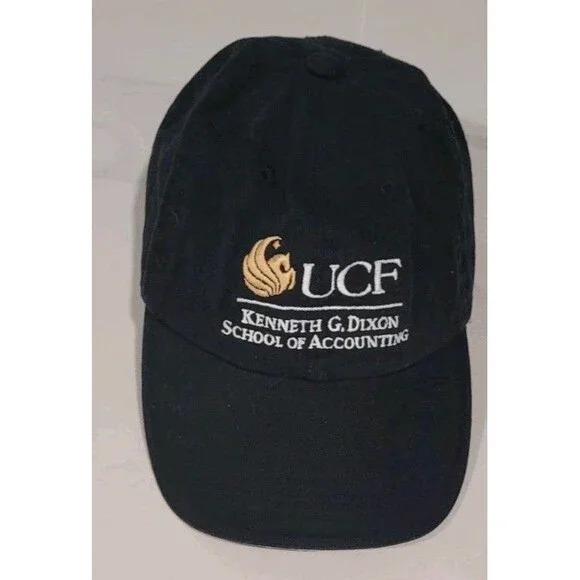 UCF SCHOOL of Accounting Hat Black Cap Kenneth G Dixon Central Florida