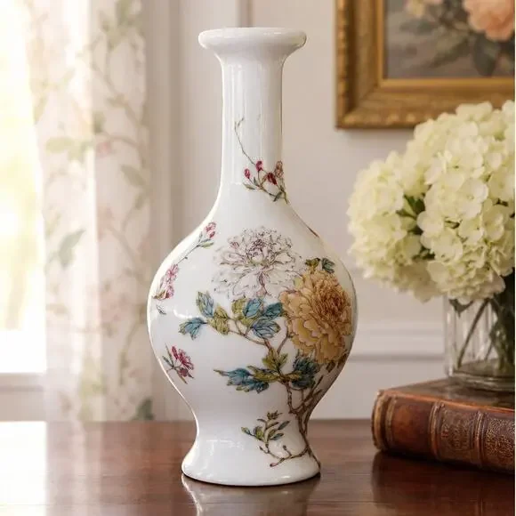 VTG Lenox The Peony Vase Qing Emperor Collection Porcelain Vase 11