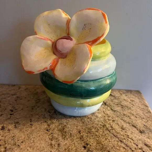 ONE OF A KIND original Francesca Kaye floral  Vase