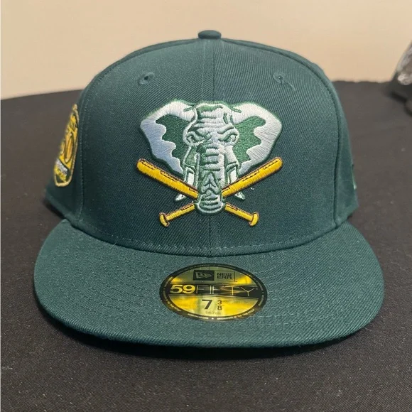 BNWT New Era Oakland A’s 50th Anniversary 59FIFTY Fitted Hat 7 3/8