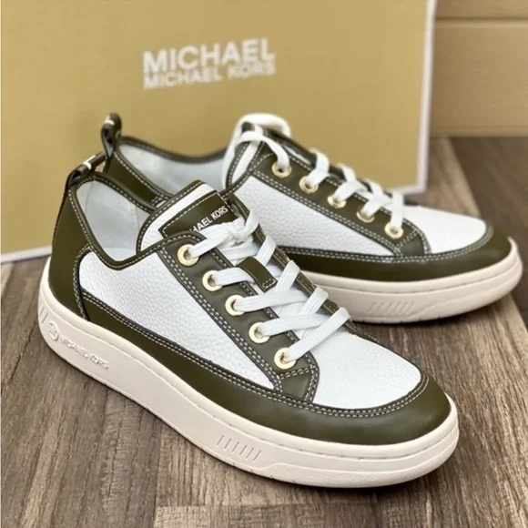 Michael Kors Shea Lace up Sneakers Olive color
