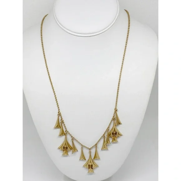 J. Crew Gold Dangles Necklace