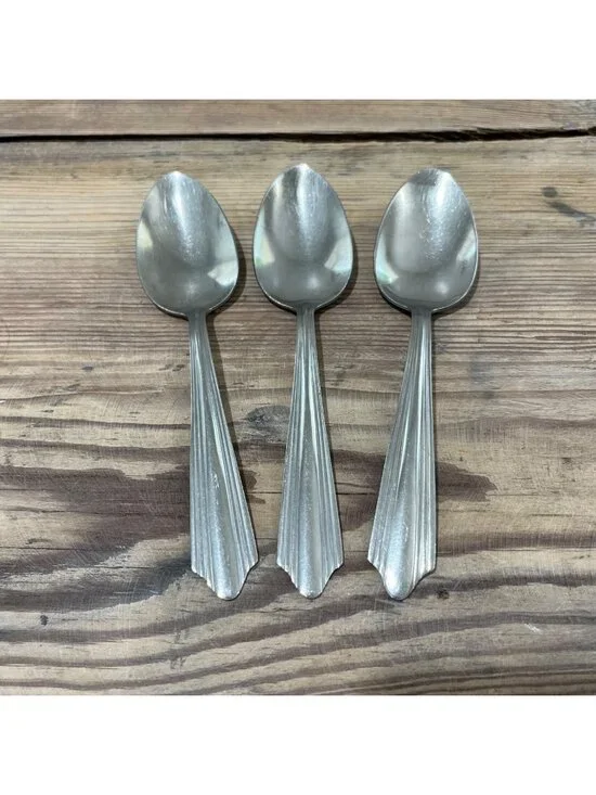 VTG Royal Allegheny MCM Stainless Teaspoon USA made Set of 3