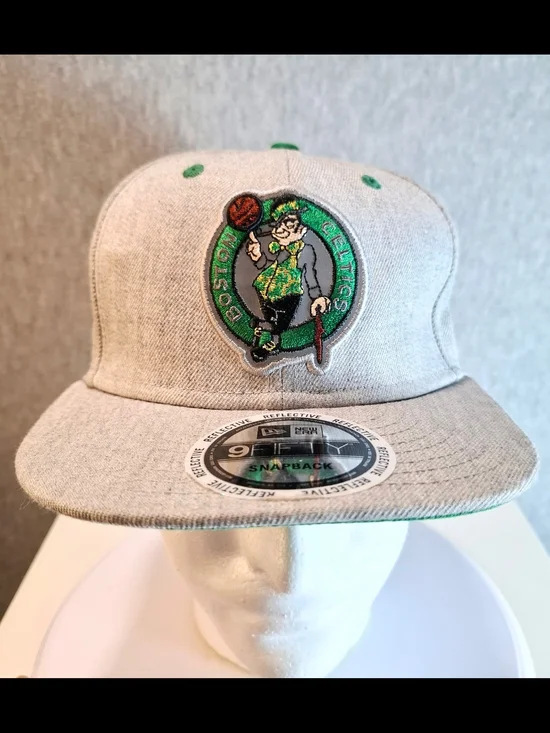 New Era Gray Cap with Celtics Logo