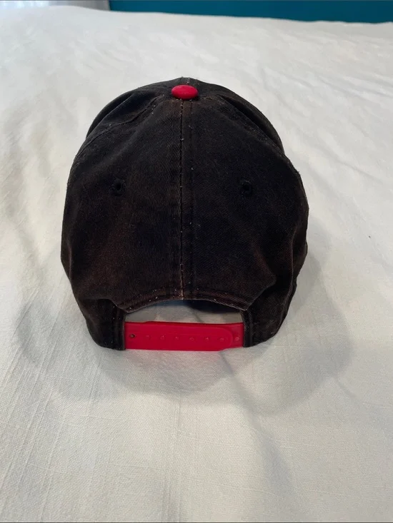 Vintage Chicago Bulls Snapback Hat with Red Rim