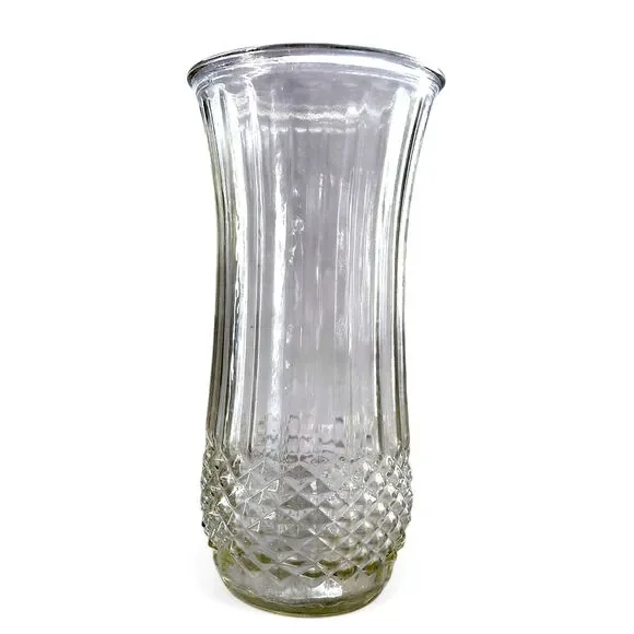 Hoosier 4089-A Clear Glass Vase 10