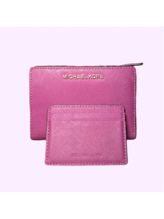 Michael Kors Pink/Purple Wallet with Card Holder