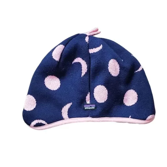 Patagonia Toddler Blue & Pink Fleece Winter Hat
