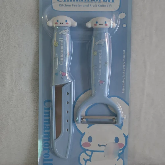 Sanrio Cinnamoroll Blue Kitchen Peeler and Knife Set