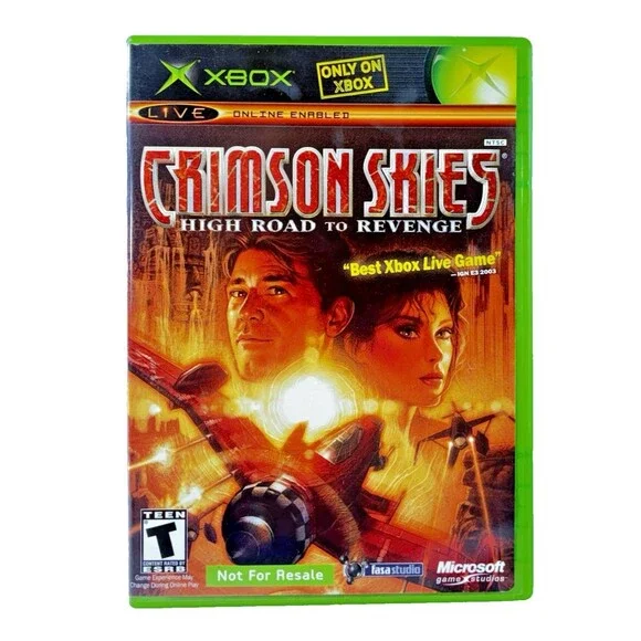 Crimson Skies High Road To Revenge Microsoft Xbox Complete with Manual Tested