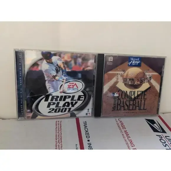 Microsoft Home BASEBALL CD-ROM PC Windows 1994 Edition & Triple Play 2001 #178