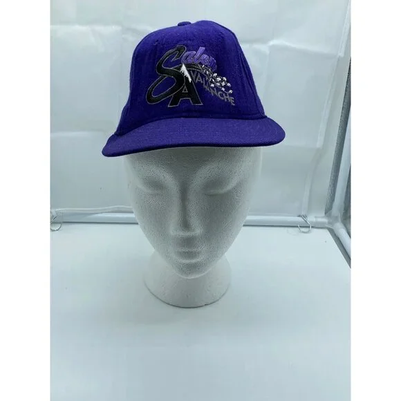 Salem Avalanche Purple Cap Hat Fitted 6 7/8 New Era 5950 Youth Wool Minor League