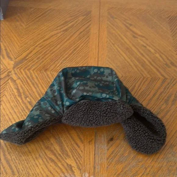 Green and Brown with Skulls Winter Hat