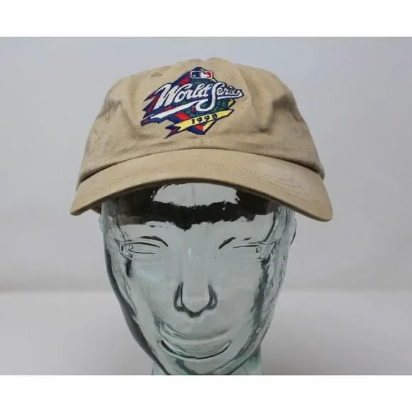 Vintage 1998 MLB World Series Logo 7 Adjustable Strapback‎ Cap Hat