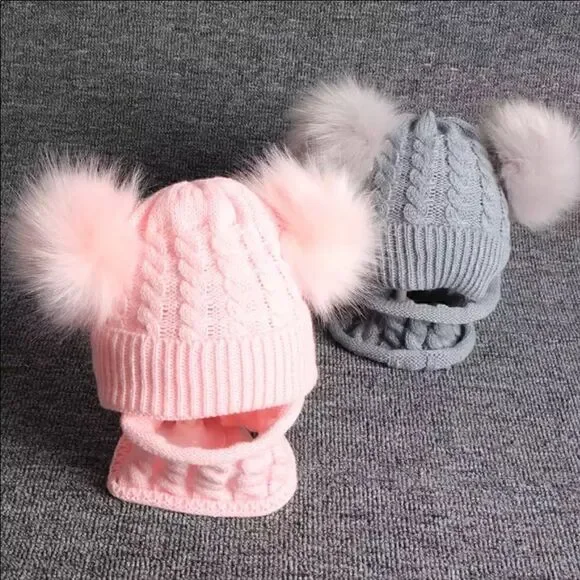 Brand New Winter Girls Hat Scarf Set