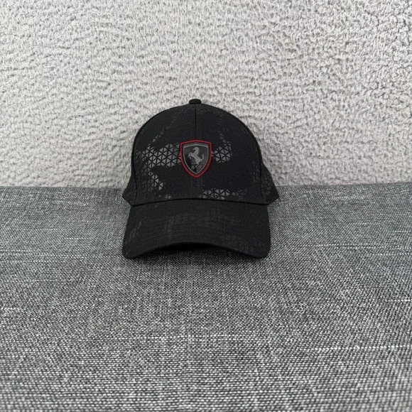 Scuderia Ferrari Black Embroidered Baseball Cap‎ Camouflage Hat Rare