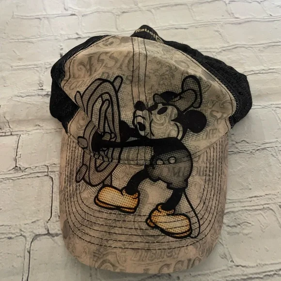 Disney Black and Tan Mickey Mouse Hat