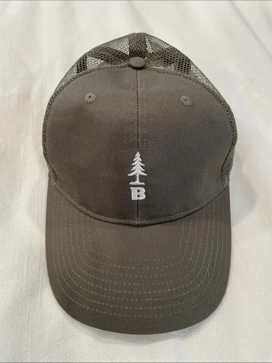 Bass Outdoor embroidered Mesh Back Trucker Hat- Olive Green