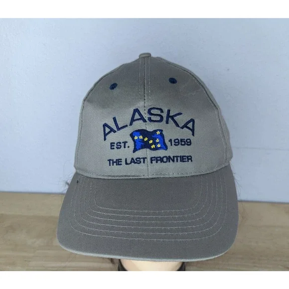 Alaska The Last Frontier Est 1959 SnapBack Hat Alaskan Outfitters. Ketchikan AL‎