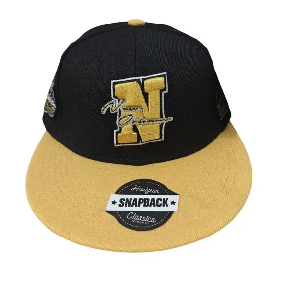 Headgear Classics New Orleans Black Pelicans 1926 Youth Snapback Hat Black Gold