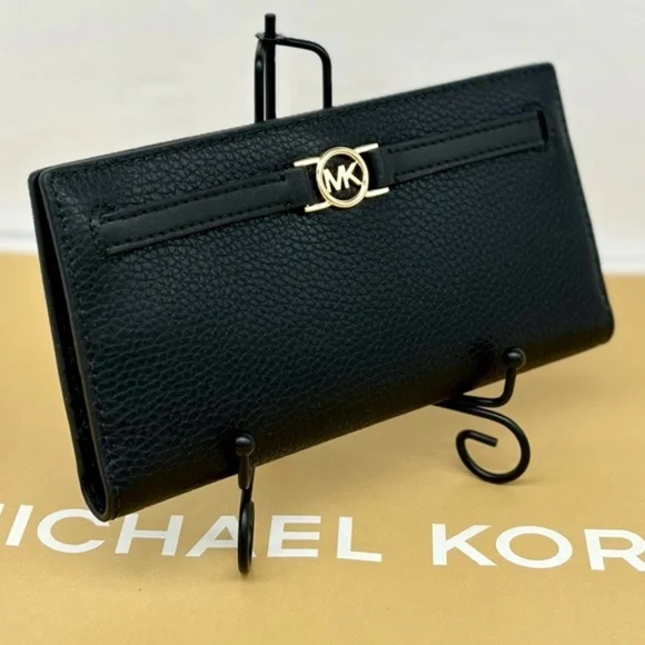 Michael Kors Jet Set Reed Large Bifold Wallet Black