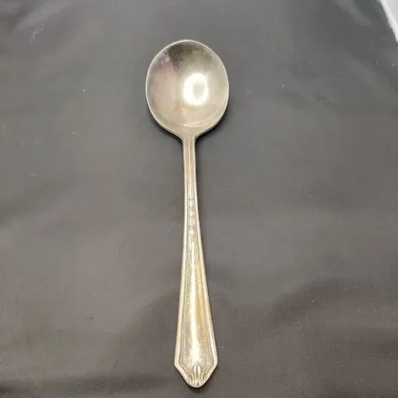 Vintage Silverware Spoon Duchess 1923 Round Bowl Gumbo Tudor Plate Oneida Comm